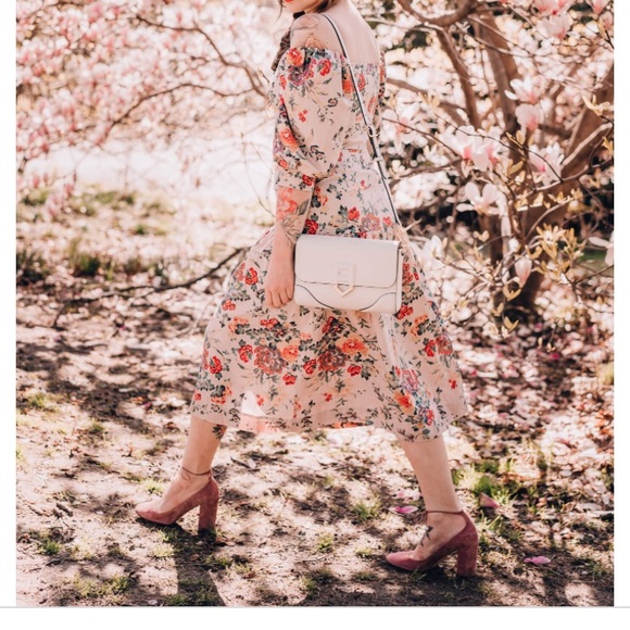 Rebecca Taylor Boho Floral Off Shoulder Midi Dress - Picture 3 of 8